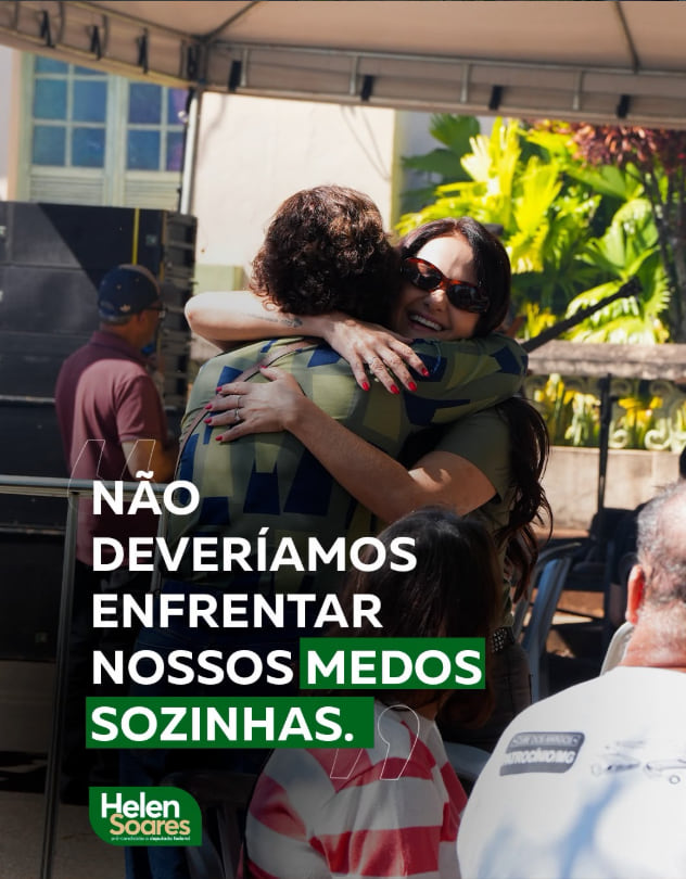 Helen Soares em encontro com apoiadores
